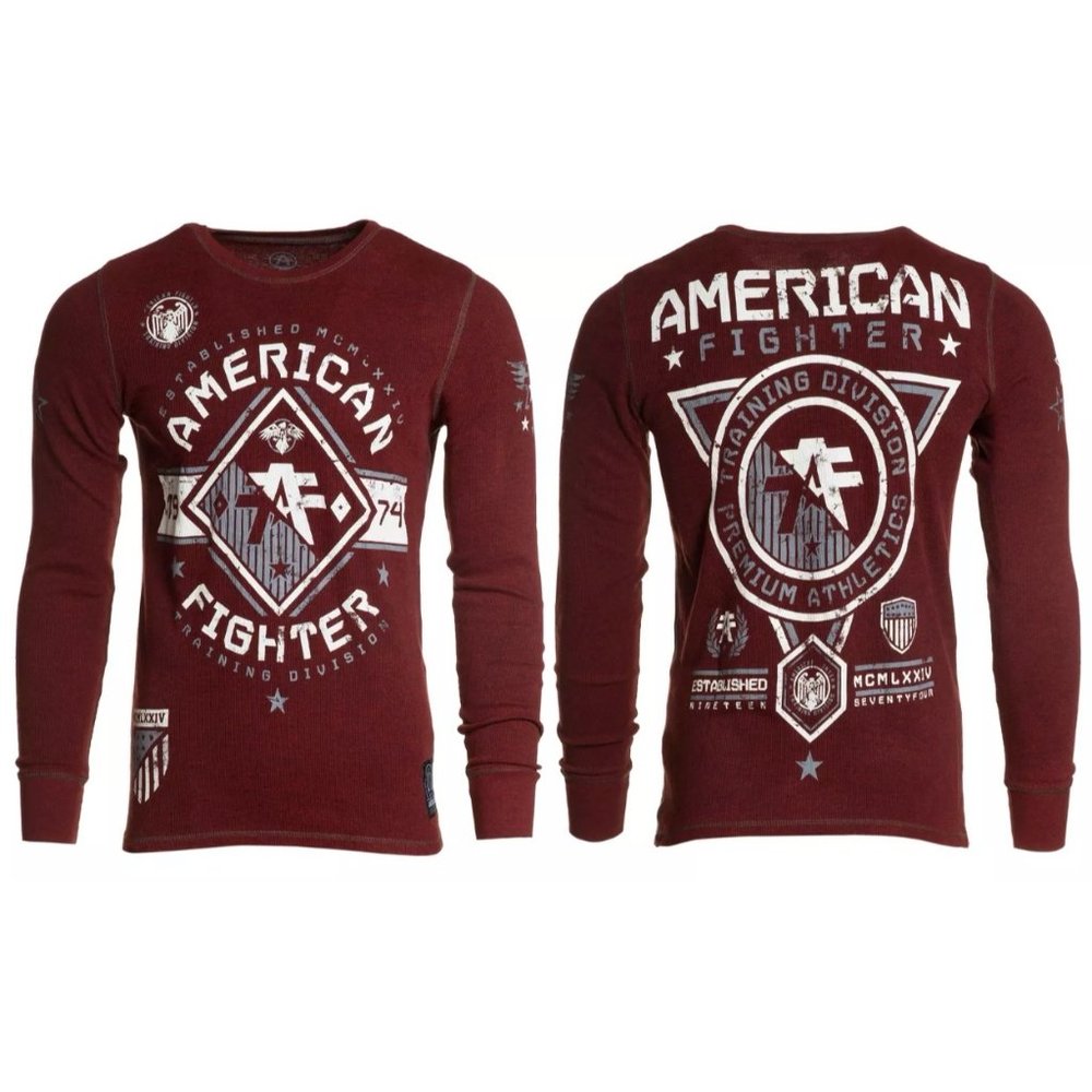 AMERICAN FIGHTER MASSACHUSETTS Men's L/S Thermal B